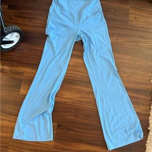Blue Flared Yoga Pants